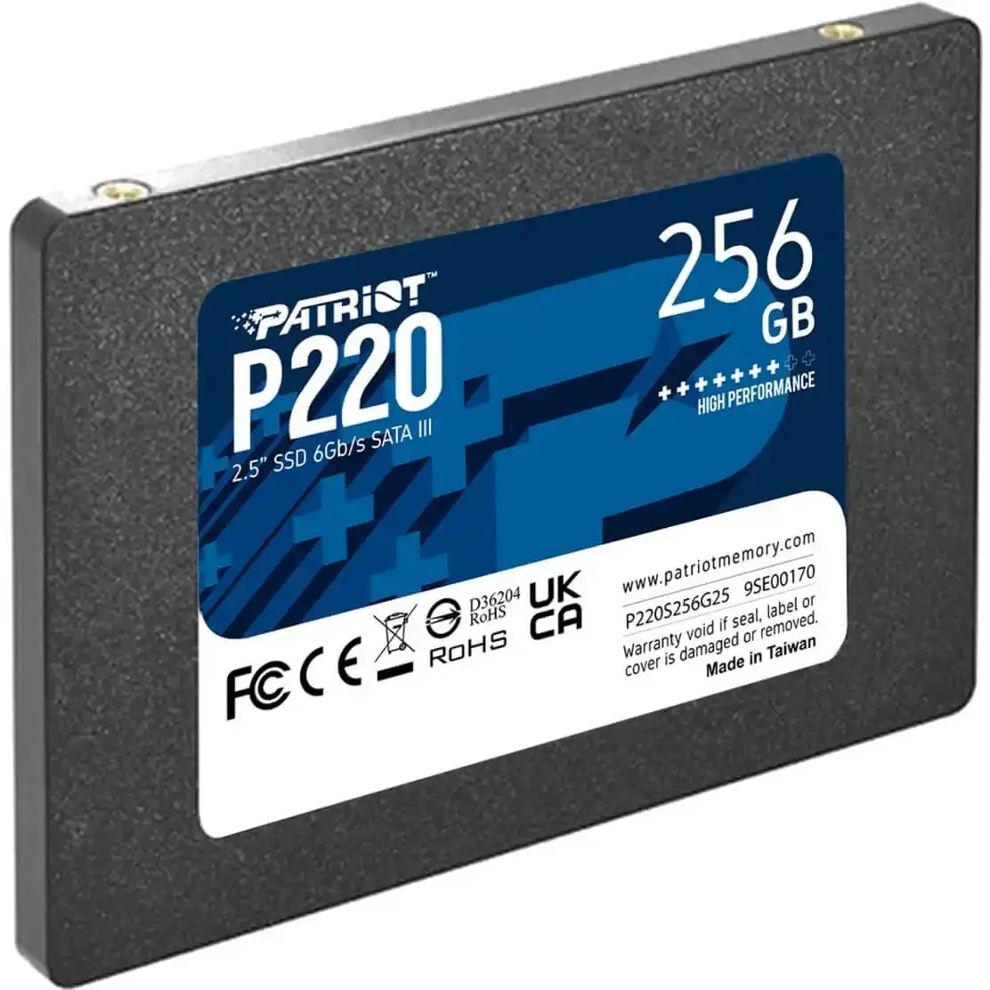 Patriot P220 256GB SSD 2.5" SATA3 550 MB/s P220S256G25