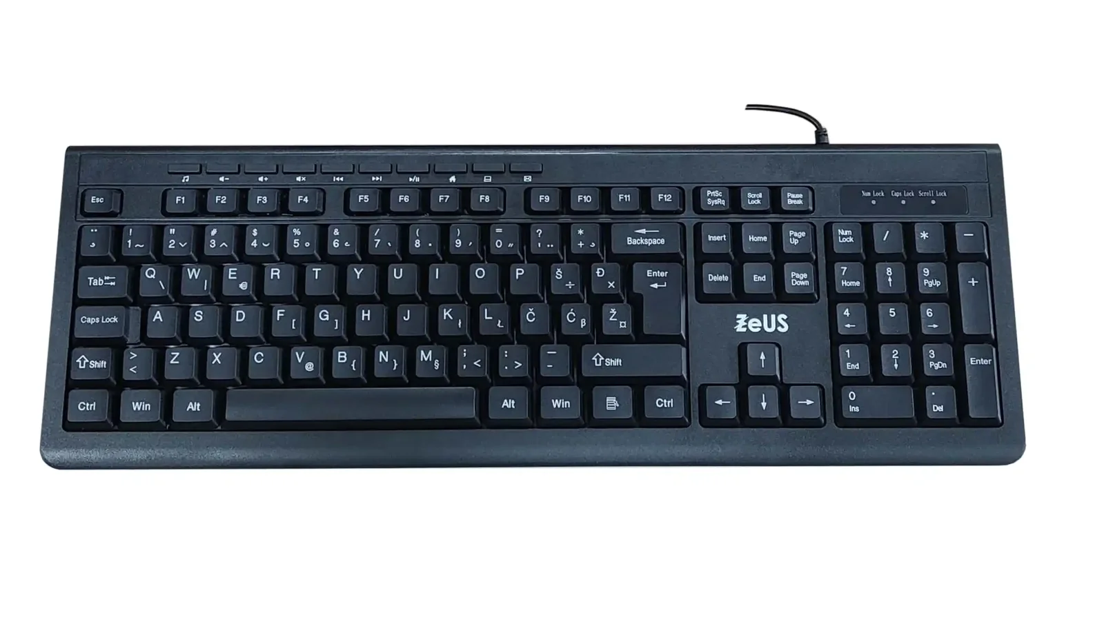 Zeus Z210 žična USB tastatura SRB raspored crna