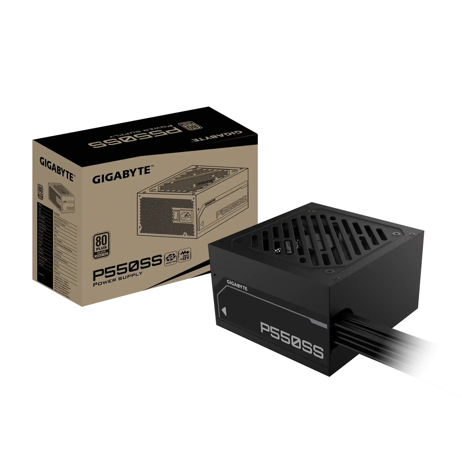 Gigabyte napajanje 550W 80 PLUS Silver ATX GP-P550SS