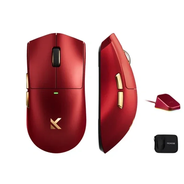 MCHOSE K7 Ultra bežični gejmerski miš PAW3950 42000 DPI 8K Iron Red