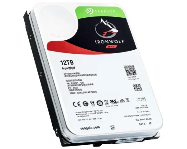 Seagate IronWolf 12TB NAS hard disk 3.5" SATA III 7200rpm ST12000VN0008