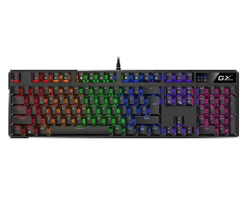 Genius Scorpion K12 mehanička gejmerska tastatura, braon prekidači, US, crna