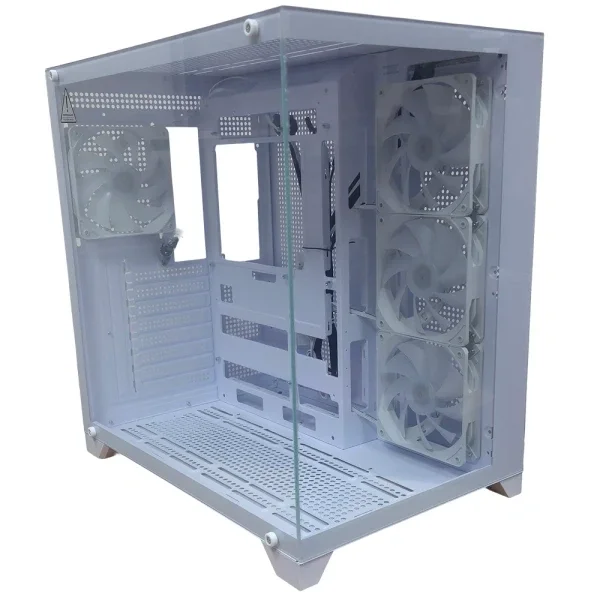 ZEUS 1101A Panoramic belo kućište Mid Tower 4 ARGB ventilatora