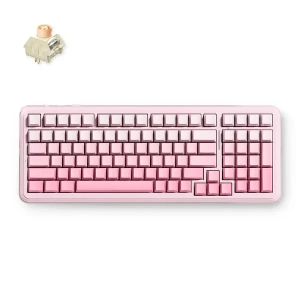 MCHOSE K99 V3 bežična mehanička gejmerska tastatura, Pink Gradient, Icy Creamsicle