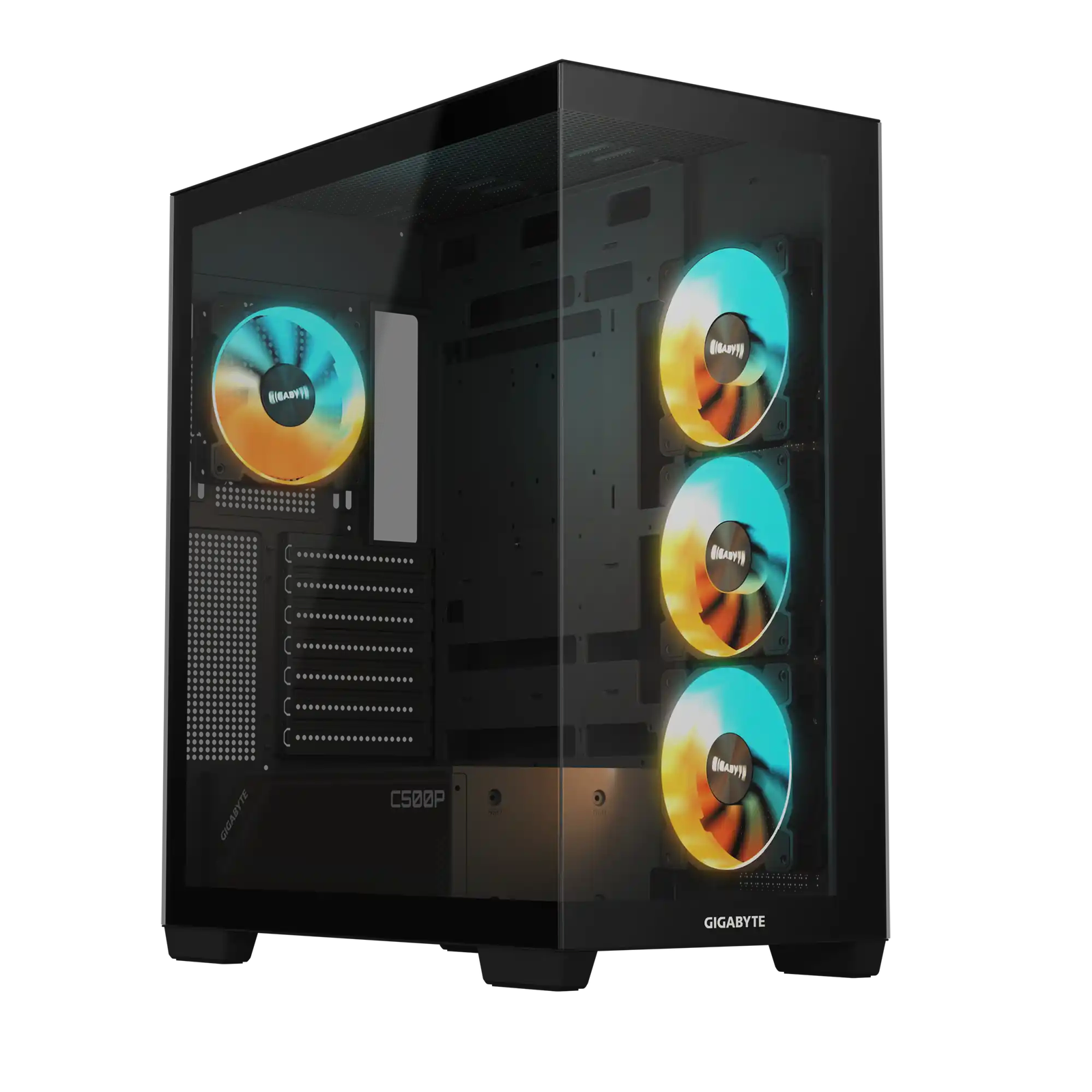 Gigabyte C500 Panoramic Stealth ST kućište Midi Tower, 4x ARGB ventilator GB-C500P