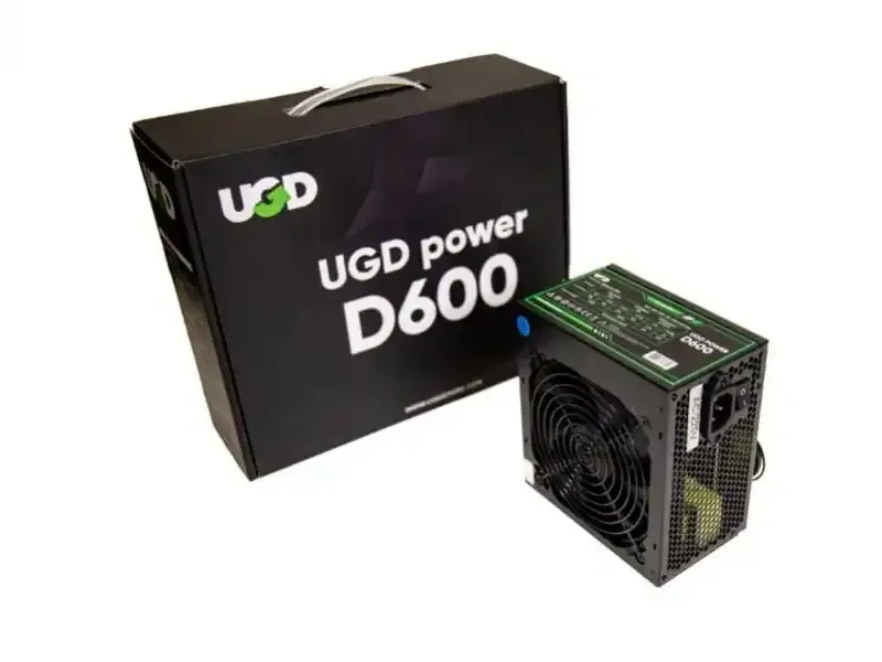 UGD D600 napajanje 600W ATX, fiksni kablovi, ventilator 120 mm