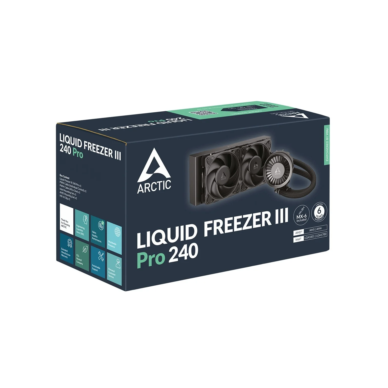 Arctic Liquid Freezer III Pro 240 vodeni hladnjak za procesor crni