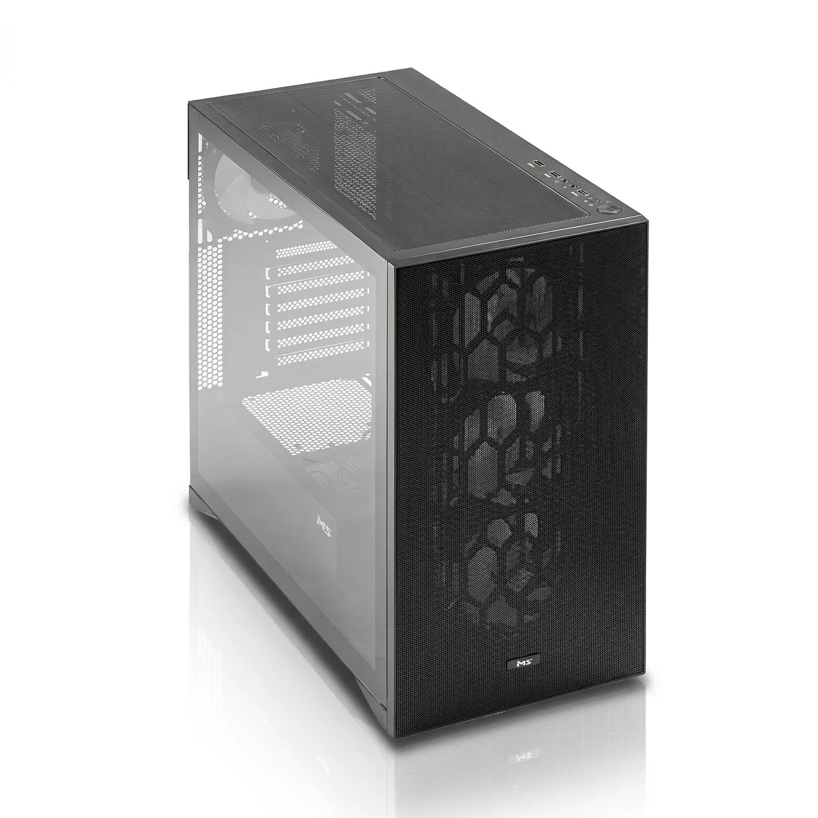 MS Armor V735 gejmersko kućište ATX sa 4 ARGB ventilatora