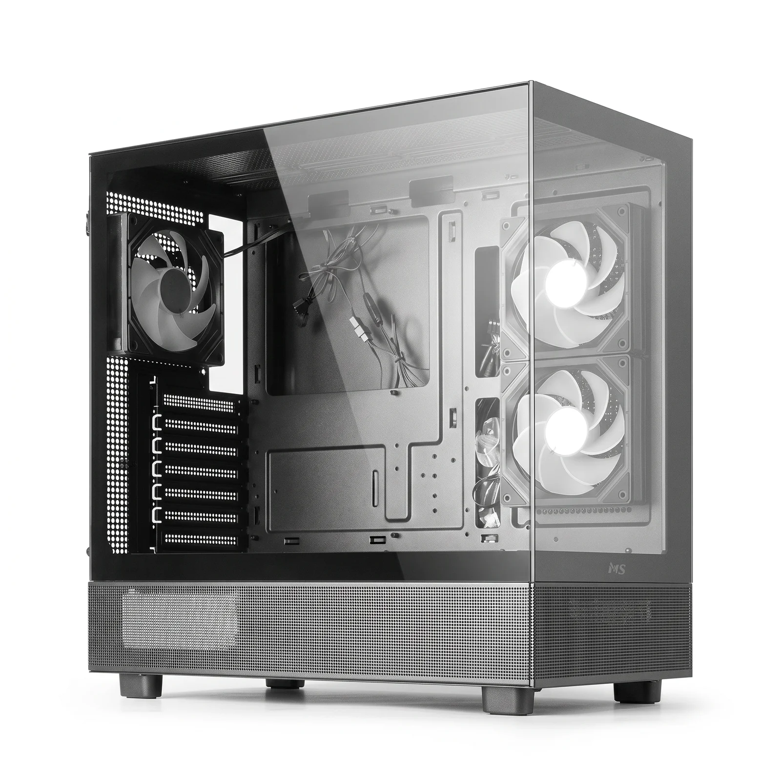 MS Fighter V330 gejmersko kućište ATX sa 3 ARGB ventilatora