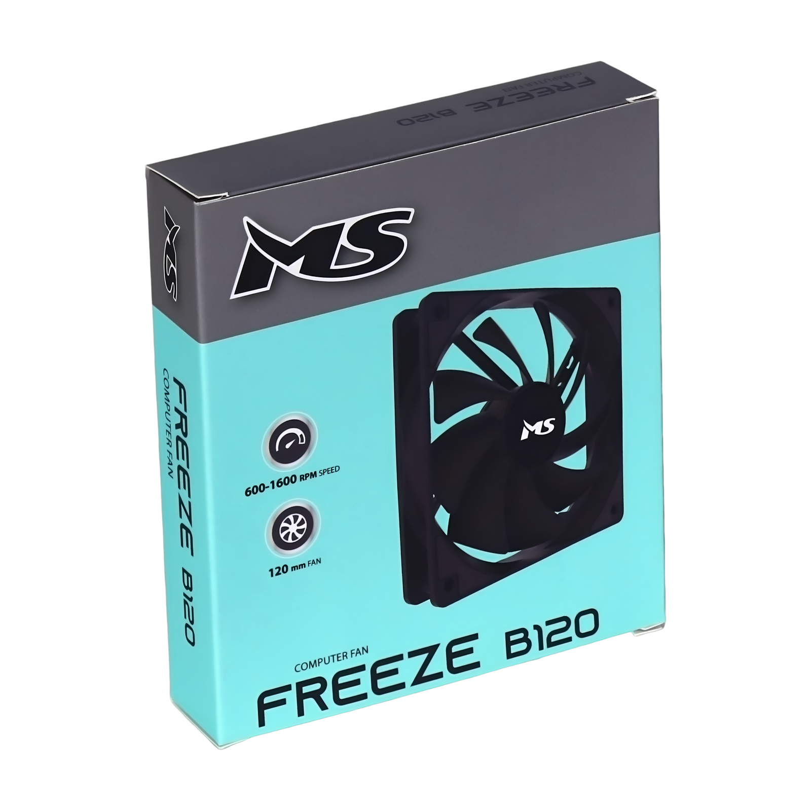 MS Freeze B120 ventilator za kućište 120 mm PWM crni