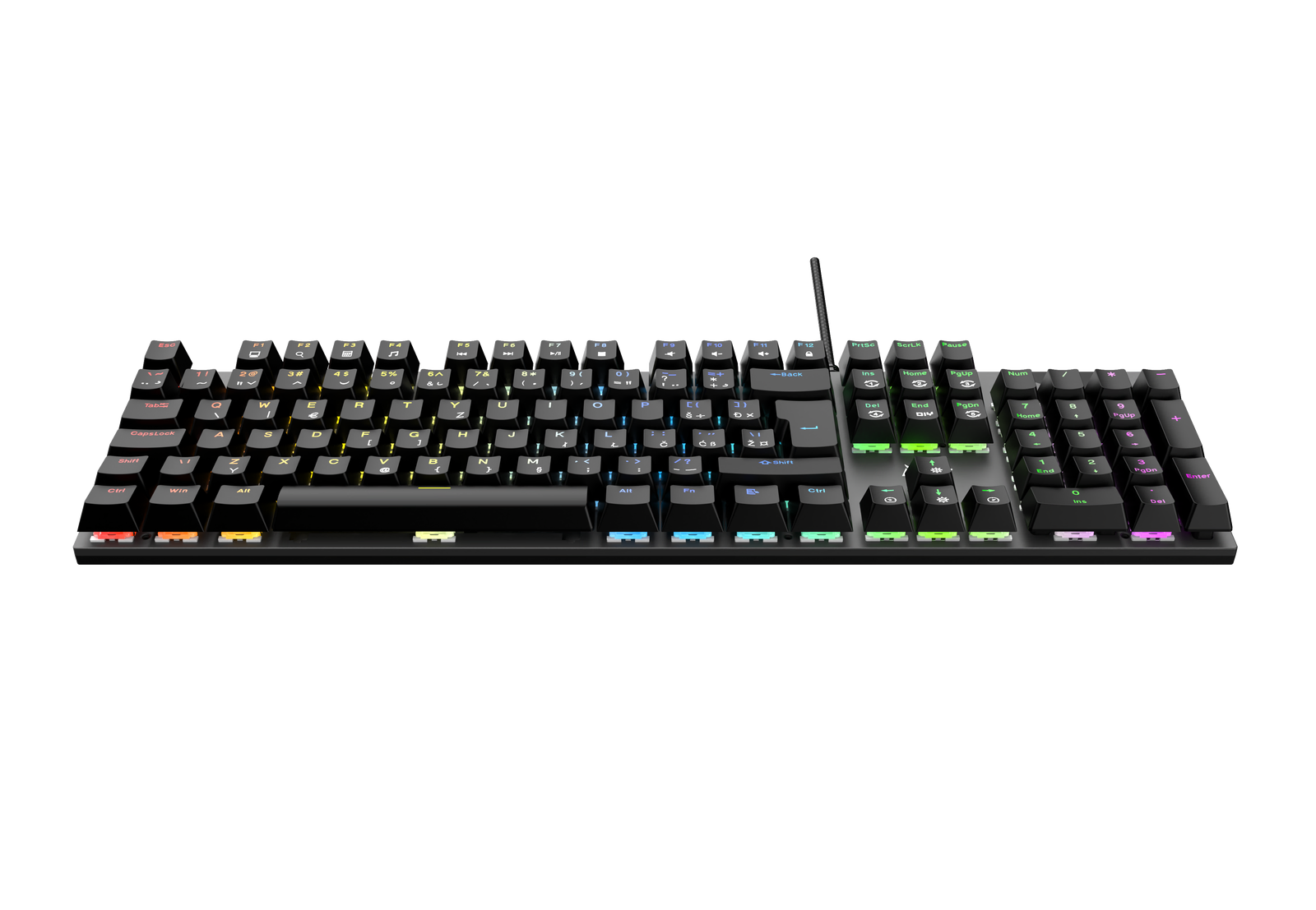 MS Elite K-700C mehanička gejmerska tastatura Red switch RGB