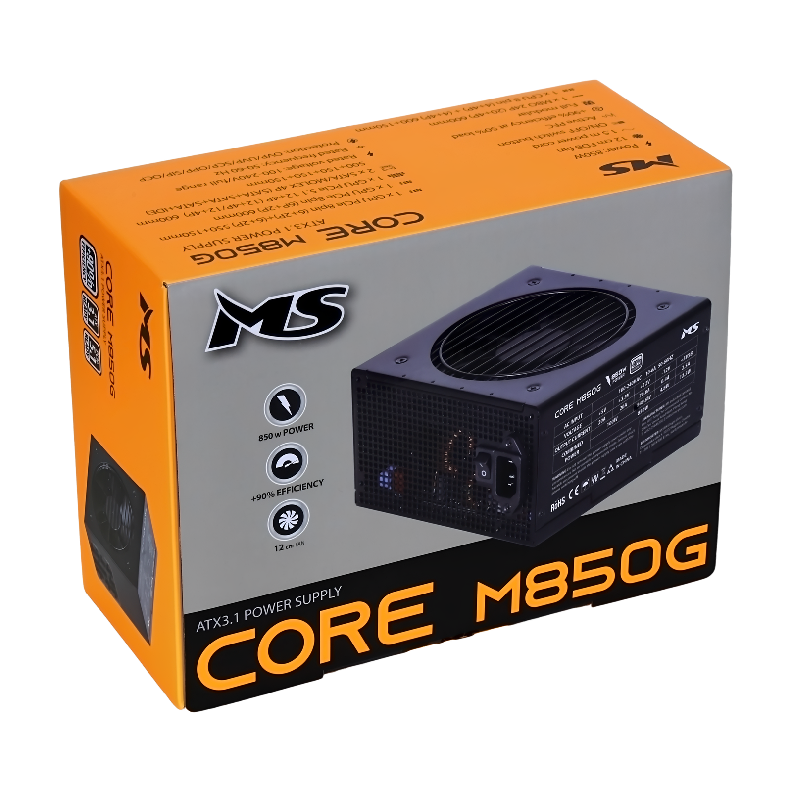 MS CORE M850G napajanje 850W ATX 3.1