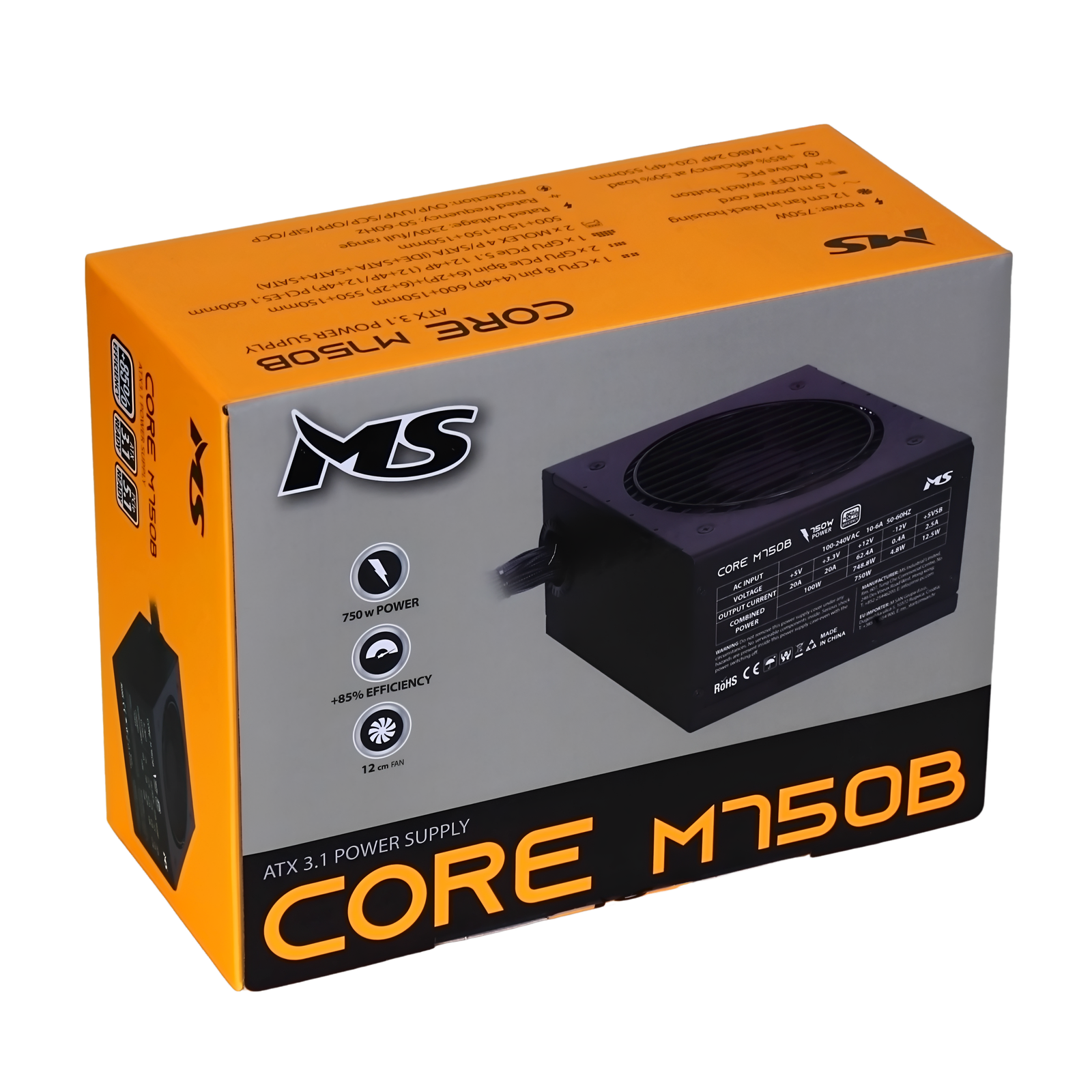 MS CORE M750B napajanje 750W ATX 3.1