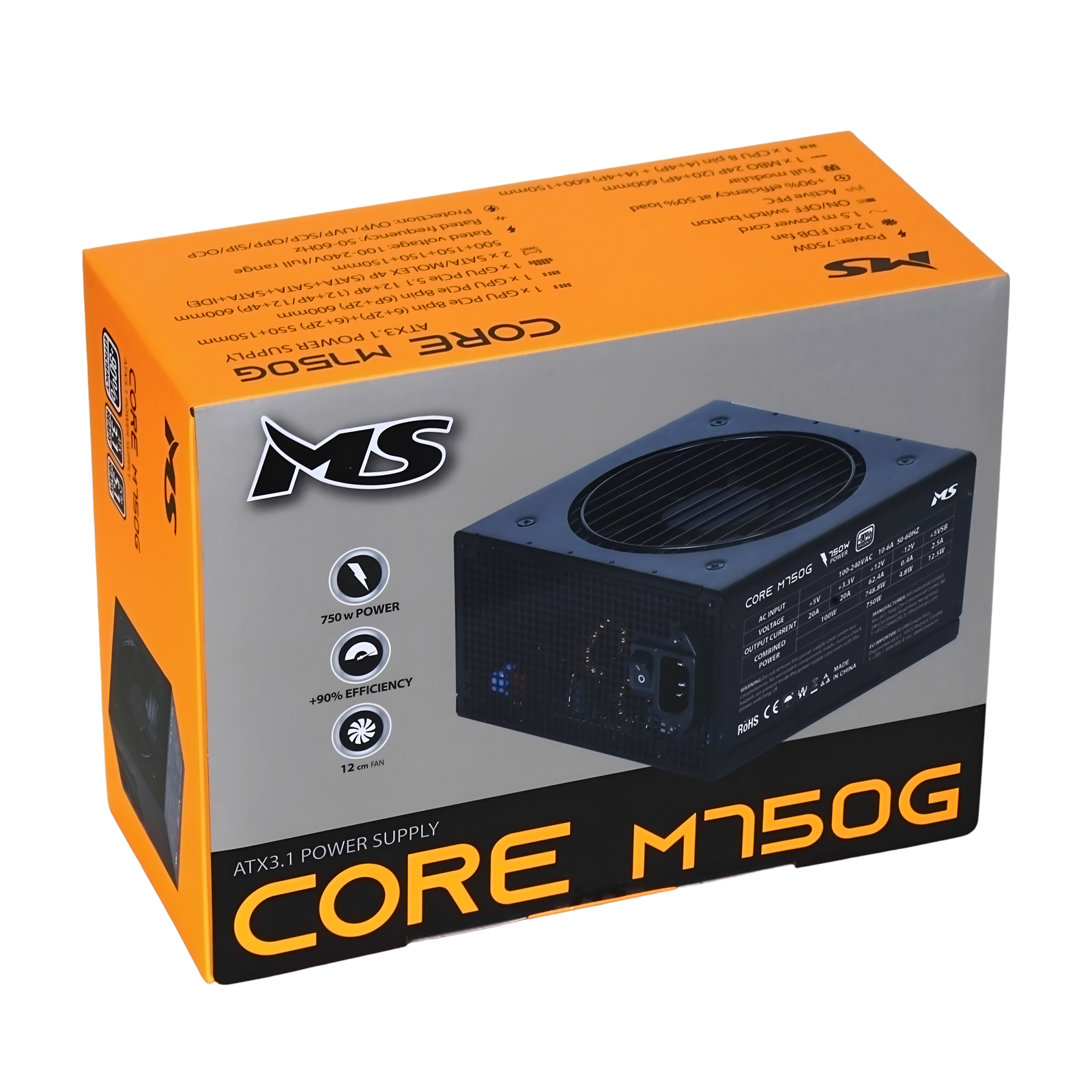 MS CORE M750G napajanje 750W ATX 3.1