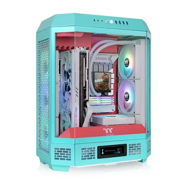 Thermaltake The Tower 600 Mint Strawberry kućište Mid Tower, 2 x 140 mm ventilatora