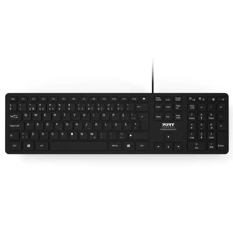 Port Designs Executive žična tastatura US raspored USB-A i USB-C