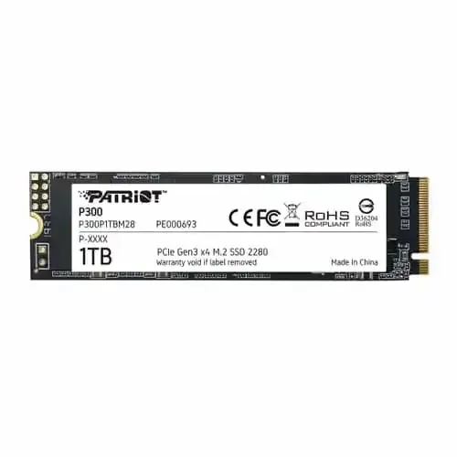 Patriot P300 1TB M.2 NVMe SSD PCIe 3.0 2100MB/s P300P1TBM28