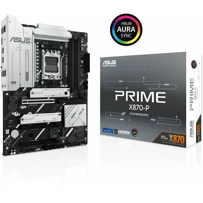 ASUS PRIME X870-P matična ploča AM5 ATX DDR5 PCIe 5.0 2.5G LAN