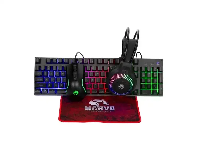Marvo LOOT 40 gejmerski set tastatura + miš + slušalice + podloga RGB CM416