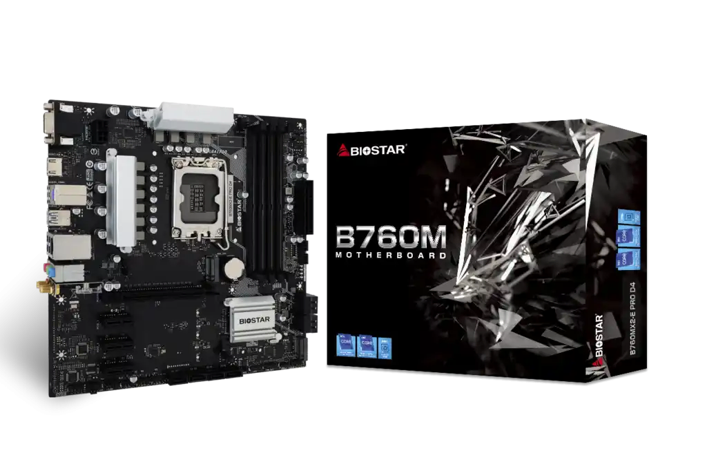 Biostar Pro matična ploča LGA 1700 DDR4 mATX HDMI/DP/VGA 2x M.2 B760MX2-E