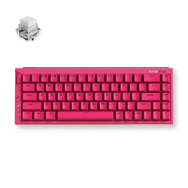 MCHOSE Ace 68 Turbo magnetna gejmerska tastatura 65% Hall Effect 16K Berry Red