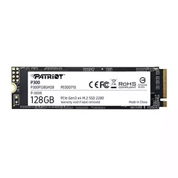 Patriot P300 M.2 NVMe SSD 128GB, 1600 MB/s P300P128GM28