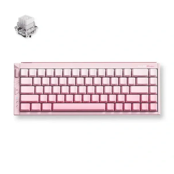 MCHOSE Ace 68 Turbo magnetna gejmerska tastatura 65% 16K Hz ARGB Peachy Pink