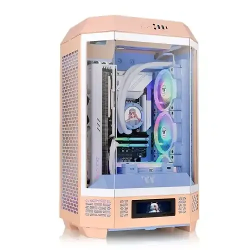 Thermaltake The Tower 300 kućište Micro Tower mATX kaljeno staklo Peach Fuzz