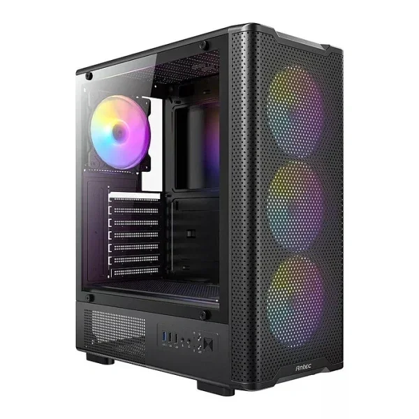 Antec VX310 ARGB kućište Mid Tower ATX mesh kaljeno staklo 4 ARGB ventilatora