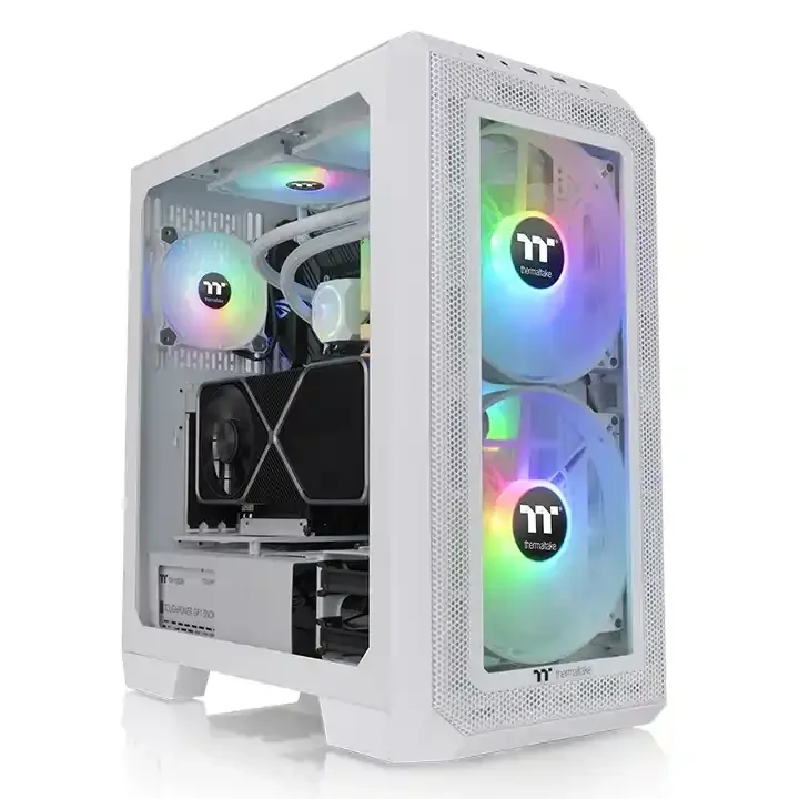 Thermaltake View 300 MX Snow Mid Tower kućište, belo, ARGB ventilatori