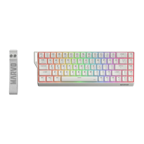 Marvo Saber KG965W WH bežična mehanička gejmerska tastatura RGB bela