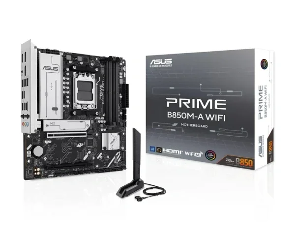 Asus PRIME B850M-A WiFi matična ploča AM5 mATX DDR5 Wi-Fi 6E