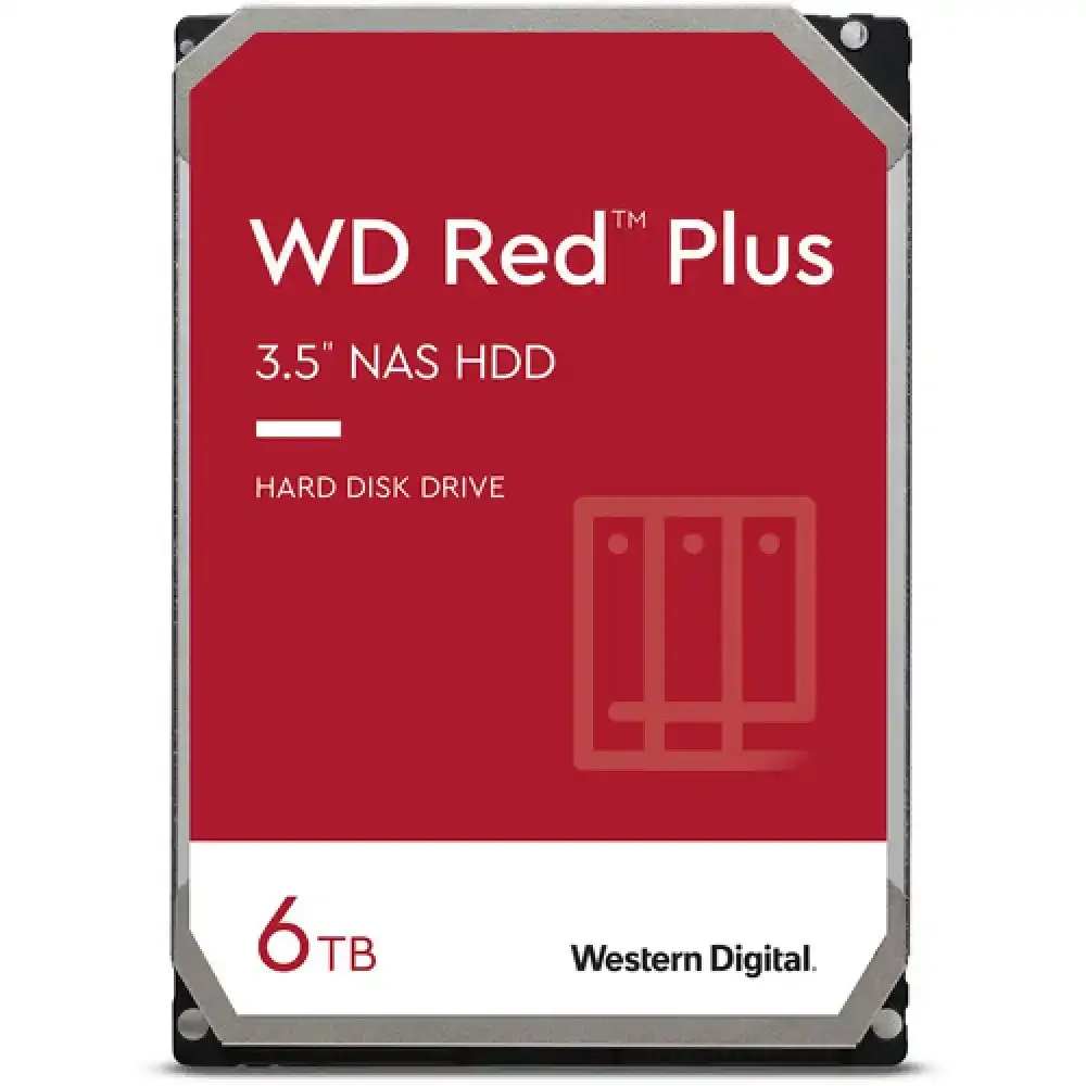 Western Digital Red Plus hard disk 6TB 3.5" SATA3 256MB WD60EFPX