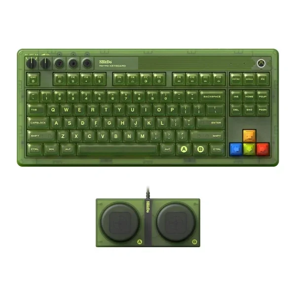 8BitDo Retro 87 bežična mehanička tastatura Xbox Edition RGB + Dual Super Buttons