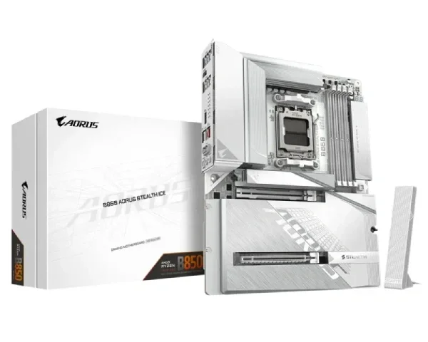 Gigabyte B850 AORUS STEALTH ICE matična ploča AM5 DDR5 Wi-Fi 7