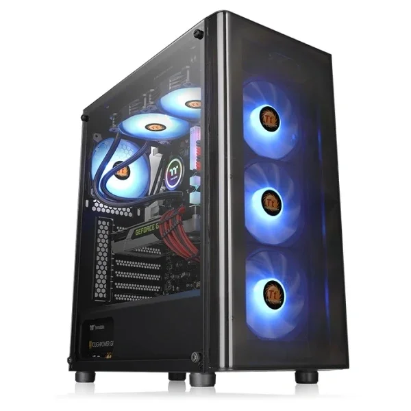 Thermaltake V200 TG RGB kućište Middle Tower ATX kaljeno staklo 4 ventilatora