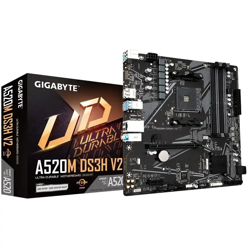 Gigabyte A520M DS3H V2 matična ploča AM4 DDR4 Micro ATX HDMI/DP M.2