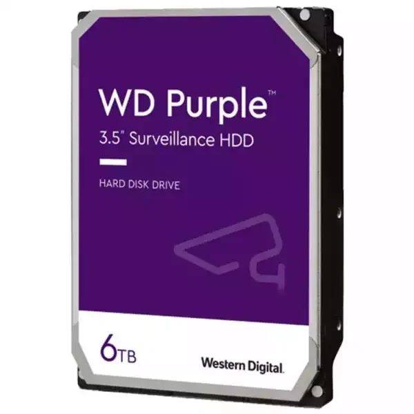 WD Purple hard disk 6TB 3.5" SATA III 5640 RPM 128MB WD62PURZ