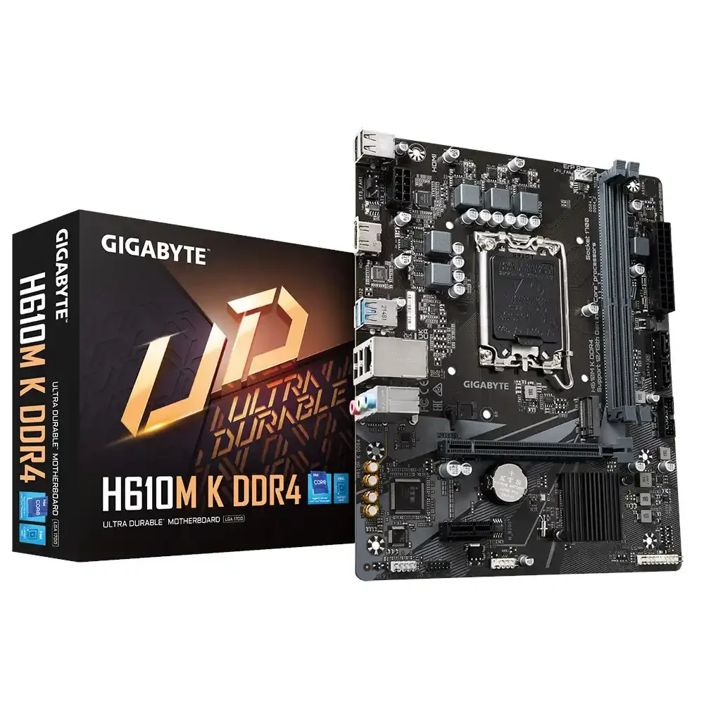 Gigabyte H610M K DDR4 matična ploča LGA1700 Micro ATX HDMI