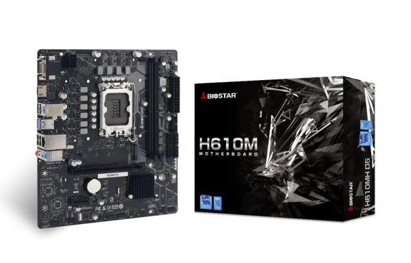 Biostar H610MH D5 matična ploča LGA1700 DDR5 Micro ATX HDMI VGA M.2