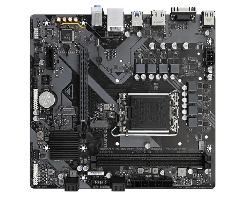 Gigabyte B760M E rev. 1.0 matična ploča LGA 1700 DDR5 mATX