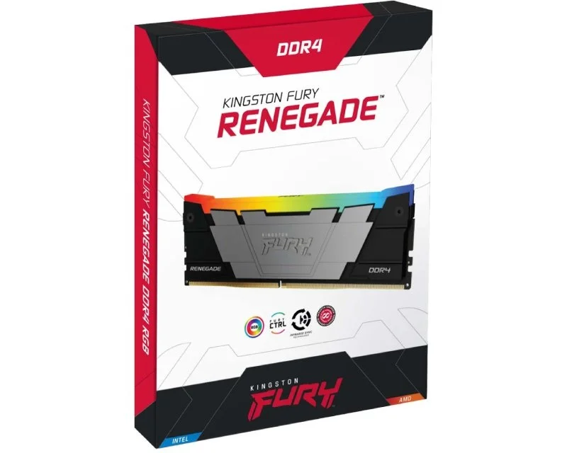 Kingston Fury Renegade RGB Black DDR4 16GB 3600MT/s CL16 memorija KF436C16RB12A/16