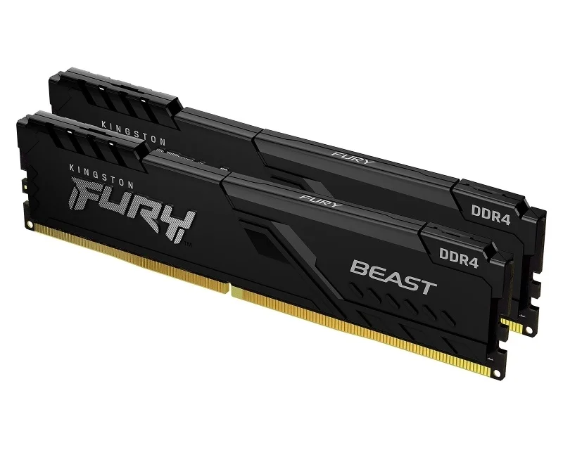 Kingston Fury Beast Black DDR4 64GB (2x32GB) 3200MT/s CL16 memorija KF432C16BBK2/64