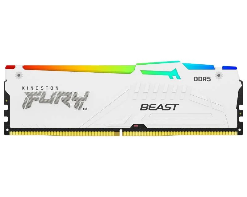 Kingston FURY Beast White RGB DDR5 RAM 32GB 5600MT/s EXPO KF556C36BWEA-32