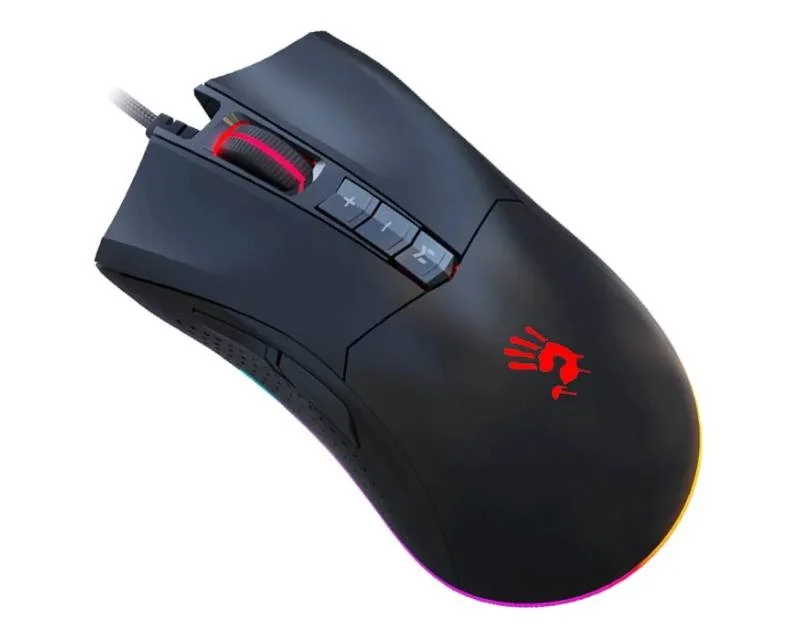 A4Tech Bloody ES9 gejmerski miš RGB PixArt 3327 6200 DPI USB crni