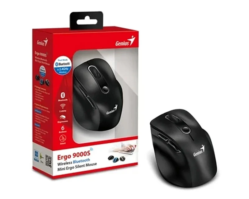 Genius Ergo 9000S bežični Bluetooth miš 2.4GHz 2400 DPI crni