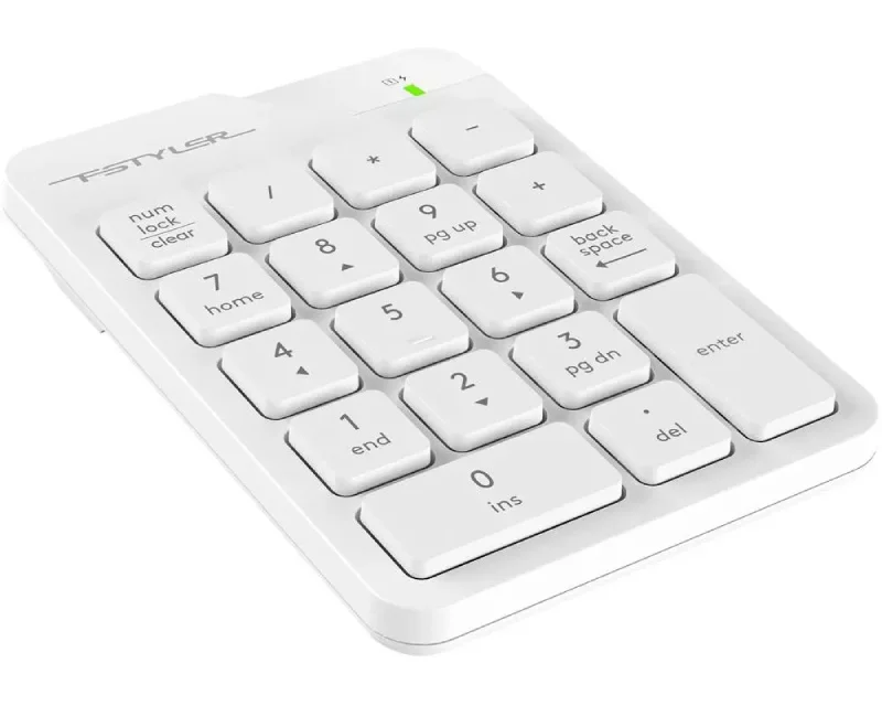 A4Tech Fstyler FGK21C bežična numerička tastatura USB-C punjiva bela