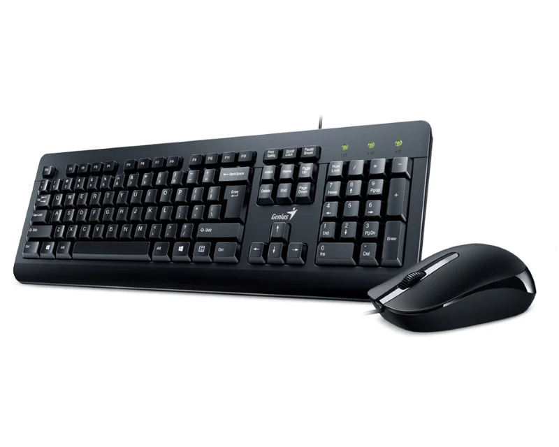 Genius KM-160 žični komplet tastatura i miš USB US raspored crni