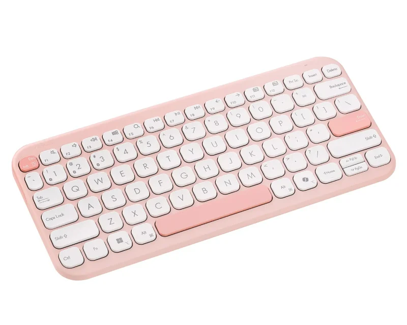 ASUS KW100 Marshmallow bežična Bluetooth tastatura roza US raspored