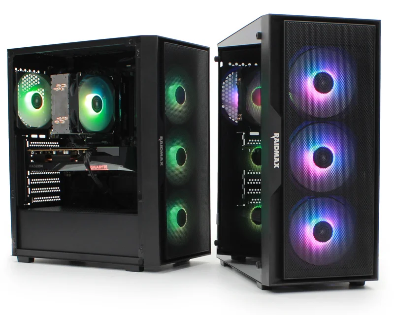 Raidmax Vector V159TBF Mid Tower kućište ATX sa napajanjem 650W 4x ARGB crno